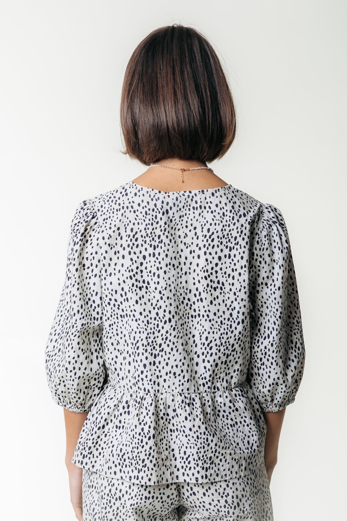 Lina Cheetah Bow Top