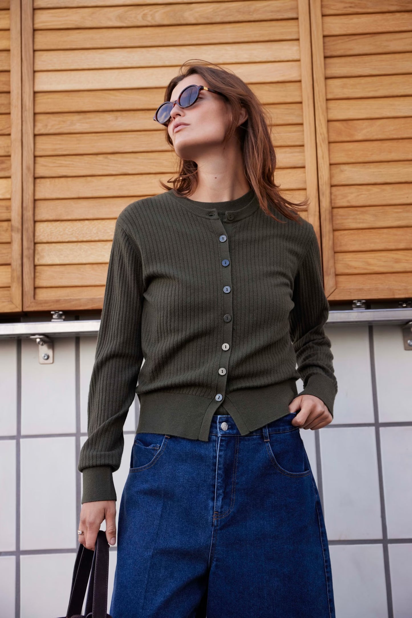 SLSpina Cardigan Grape Leaf