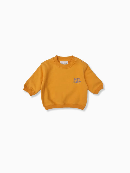 HEY BABY Sweatshirt orange