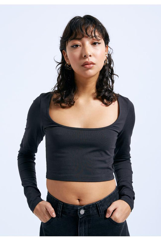 Jane Top Off Black