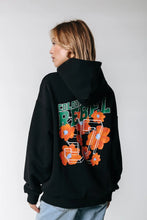 Lade das Bild in den Galerie-Viewer, Aqua Flowers Oversized Hoodie
