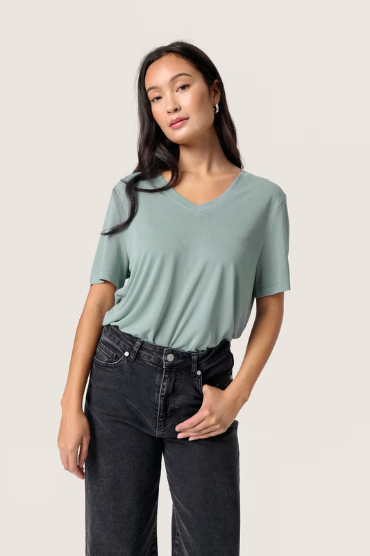 SLColumbine Loose Fit V-Neck SS