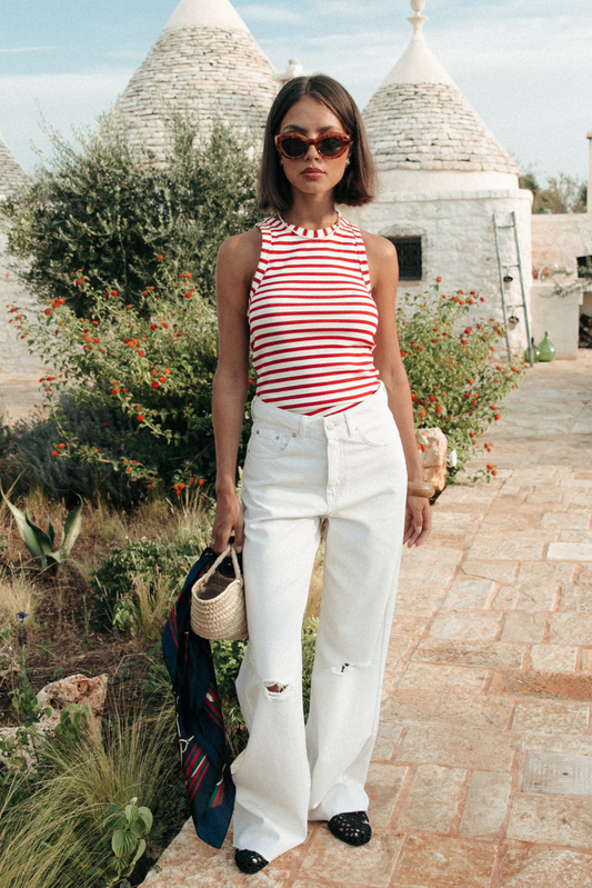 Sachi Striped Rib Tanktop