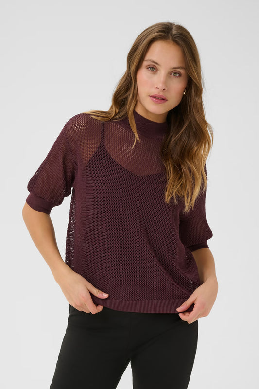 KAmalena High Neck Pullover Fudge