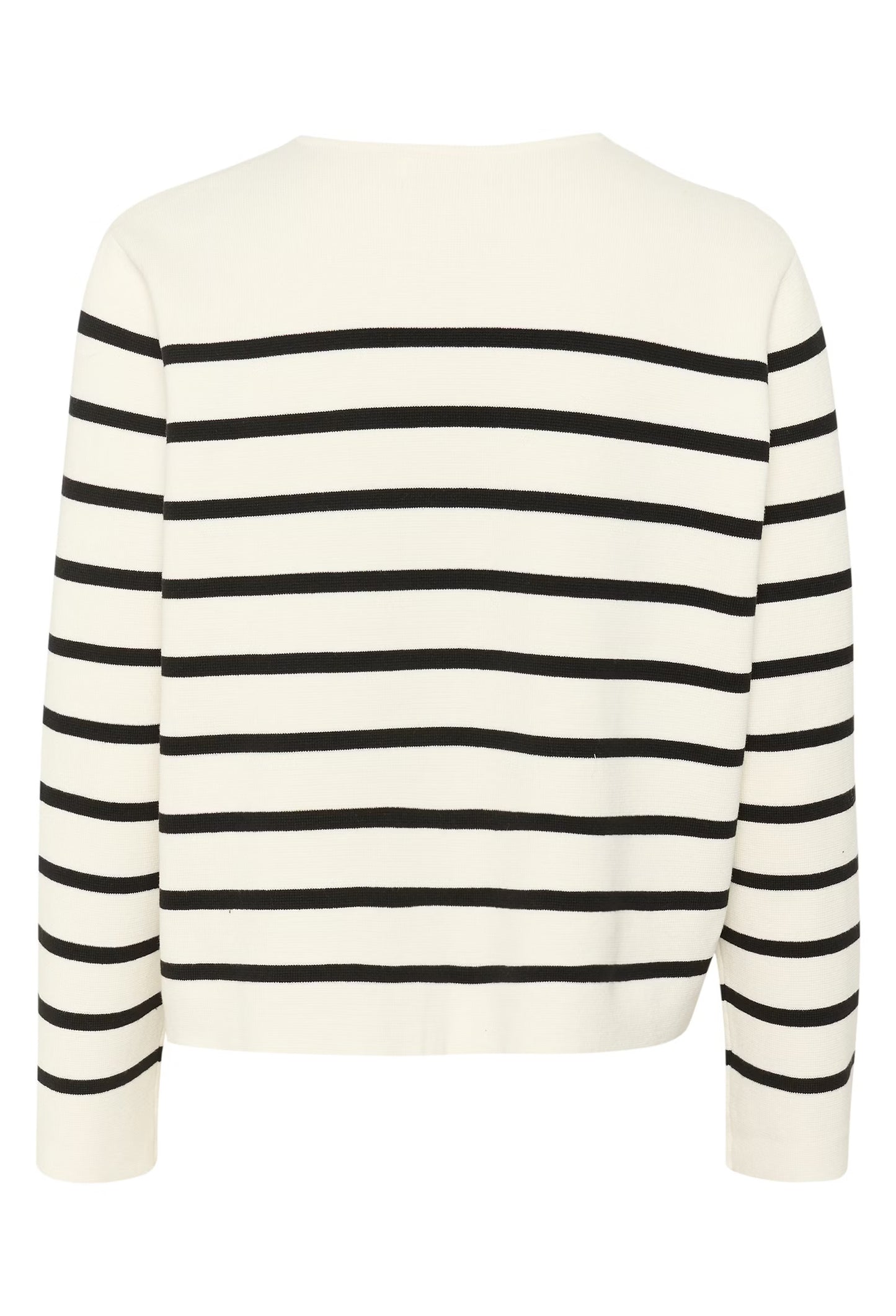 SLHaven Cardigan White w Black Stripes