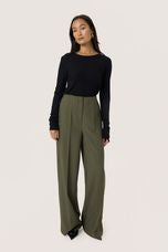SLCorinne Wide Long Pants Grape Leaf