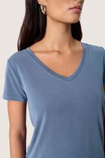 SLColumbine V-neck SS Bijou Blue