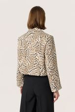 SLShirley Cropped Printed Blazer Leopard Print