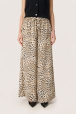 SLShirley Wide Printed Pants Leopard Print