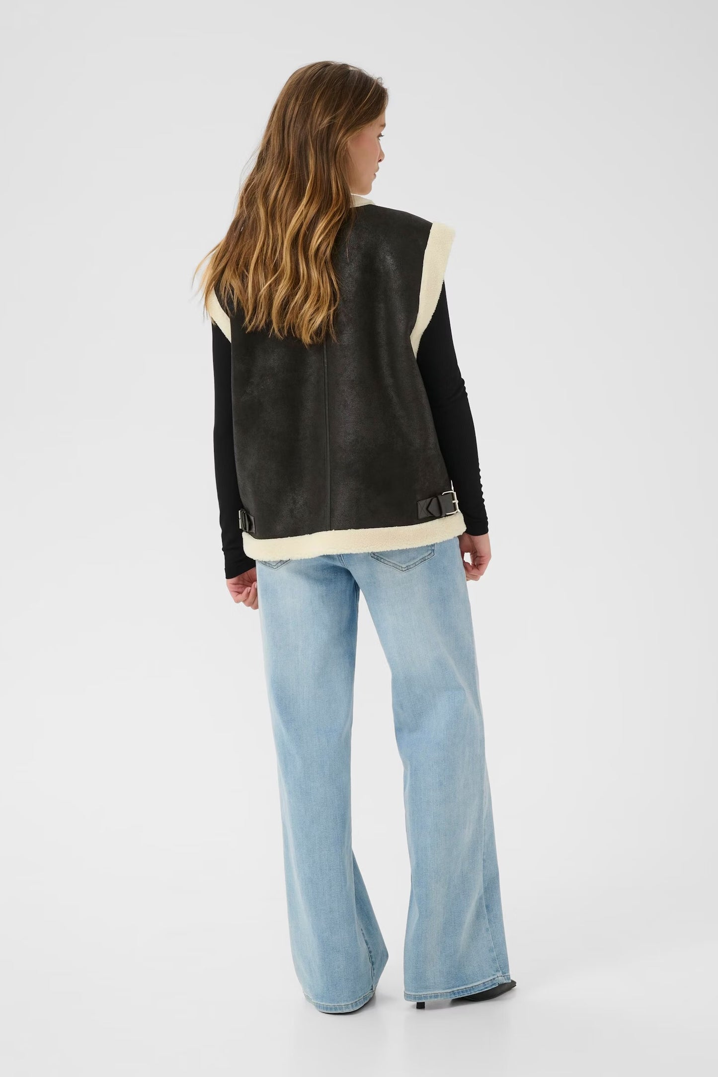 KApernille Waistcoat Black Deep