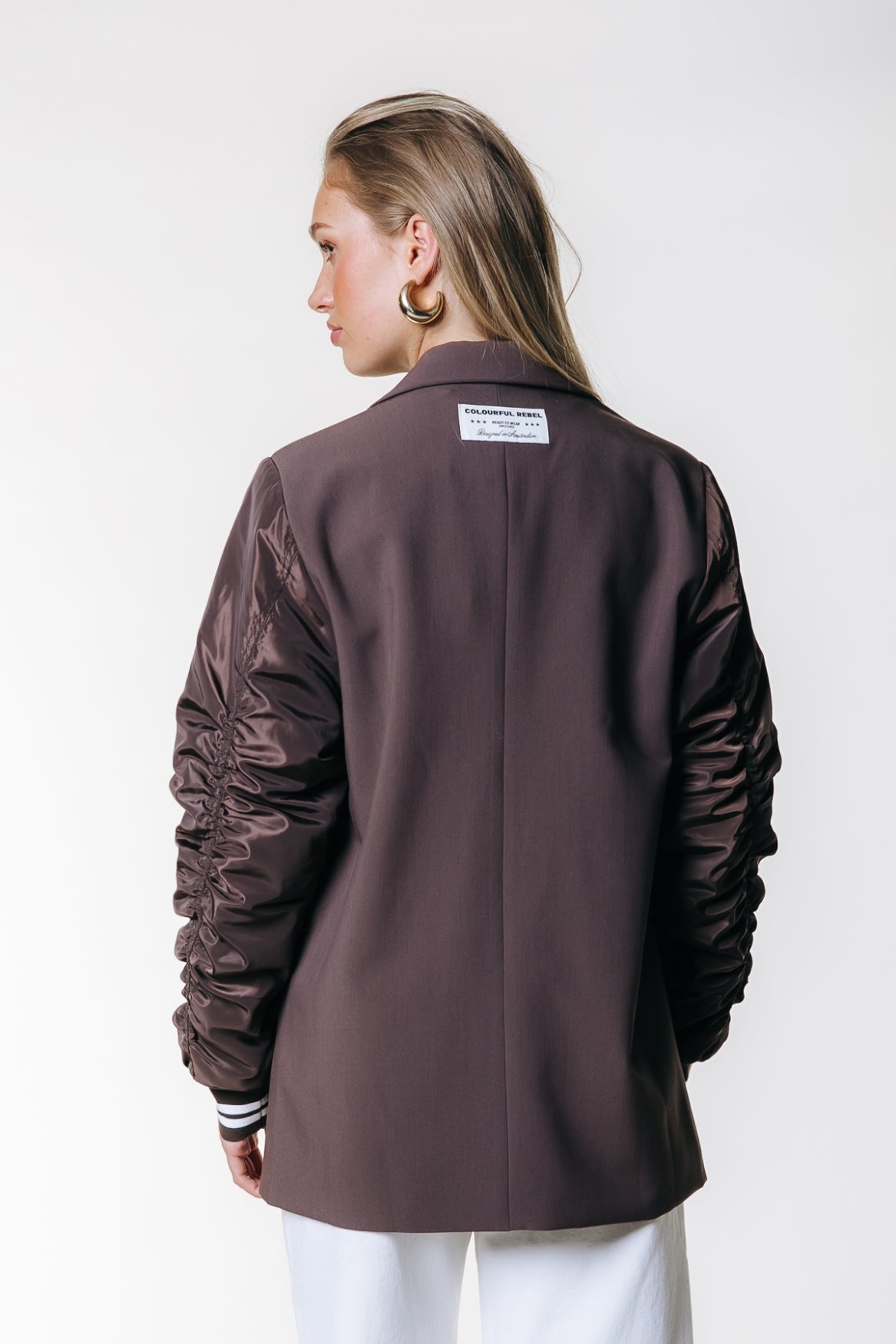 Gemma Contrast Sleeve Blazer