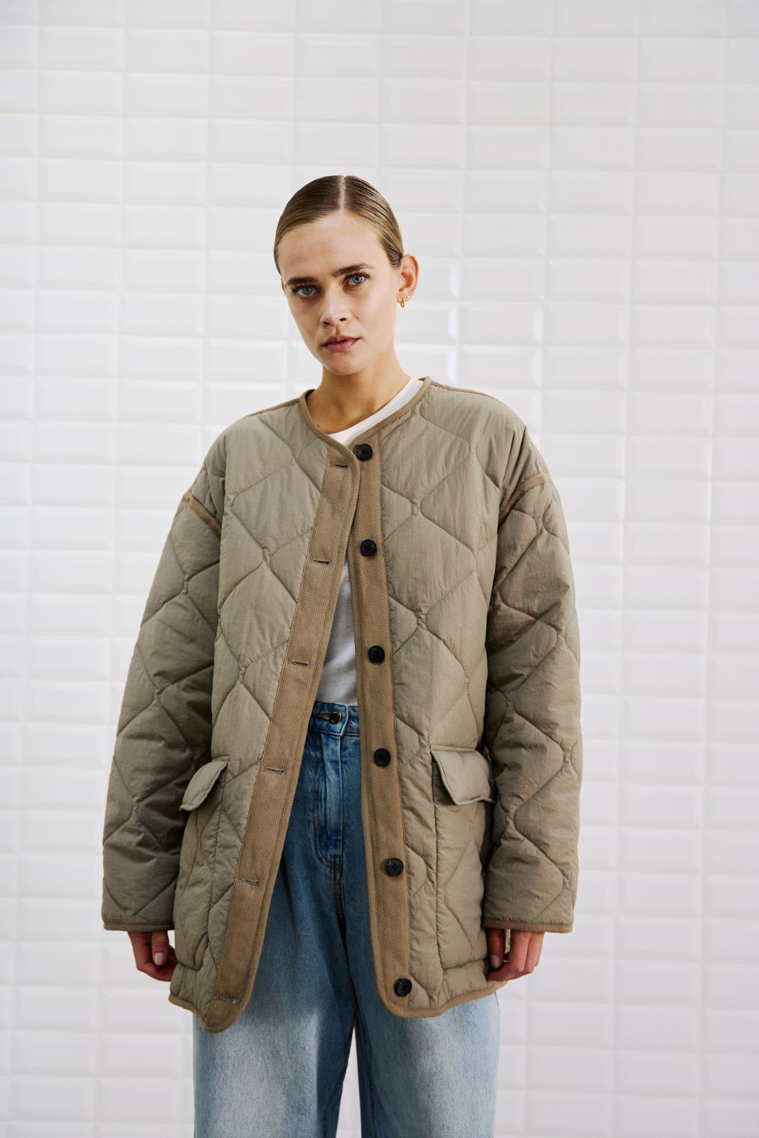 WBLSANDY QUILTED 3/4 COAT