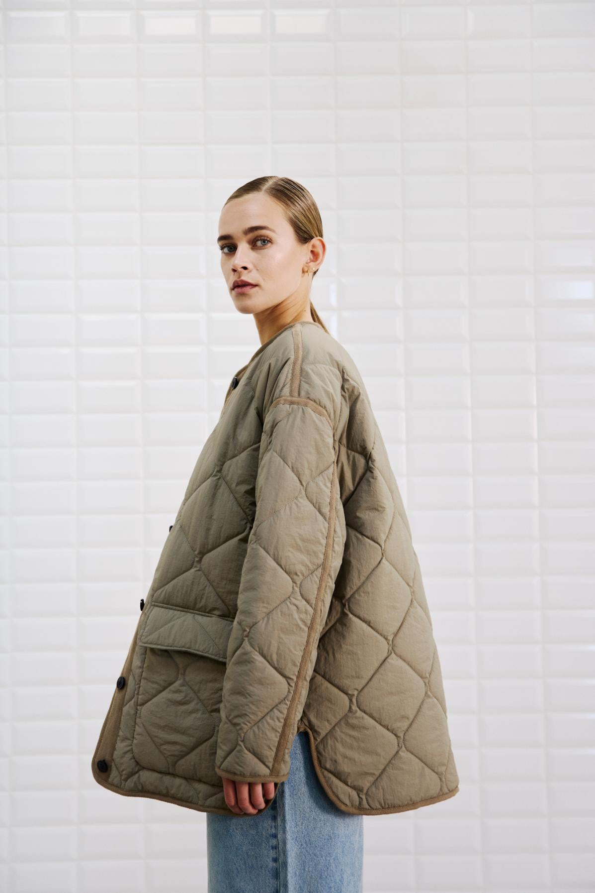 WBLSANDY QUILTED 3/4 COAT