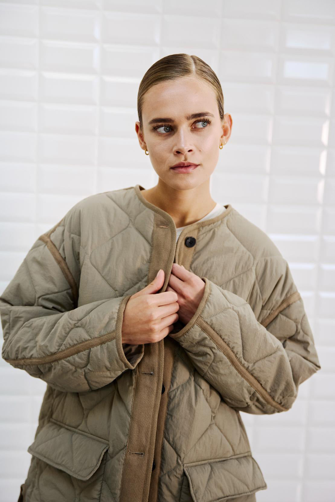 WBLSANDY QUILTED 3/4 COAT