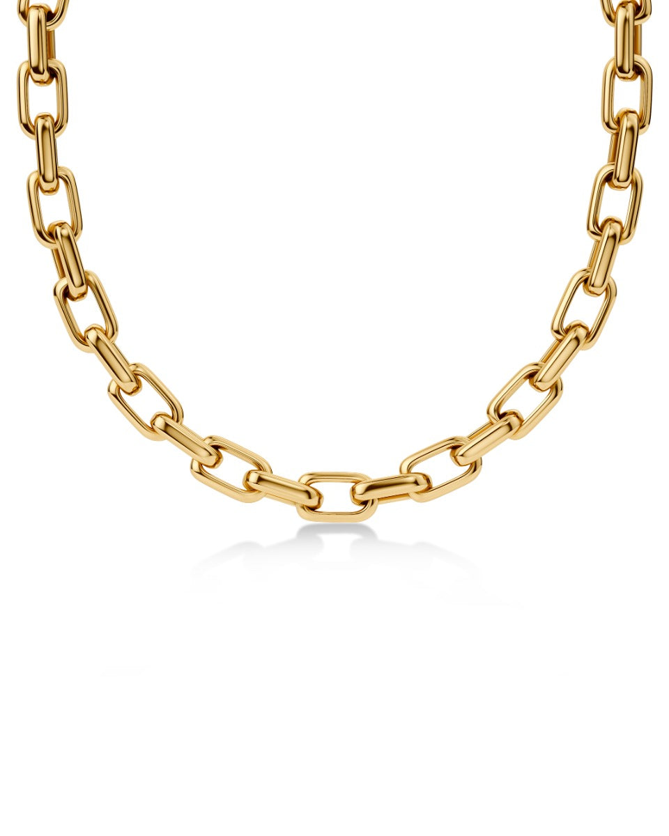 Box Chain Maxi Necklace Gold