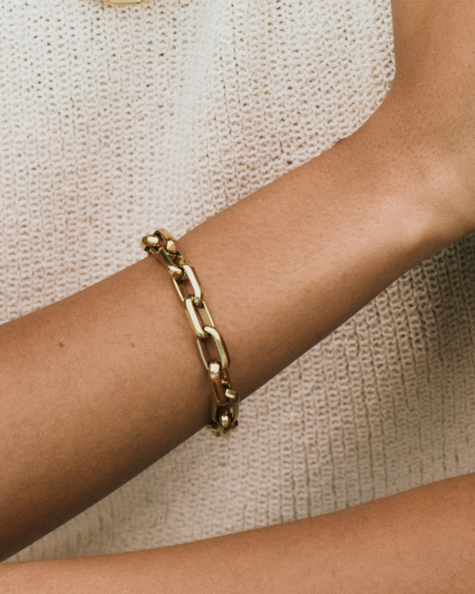 Box Chain Maxi Bracelet Gold