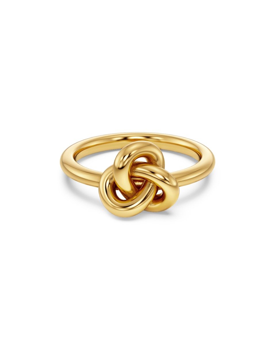 Infinity Knot Ring S Gold