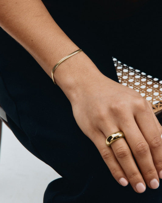 Herringbone Bracelet Gold