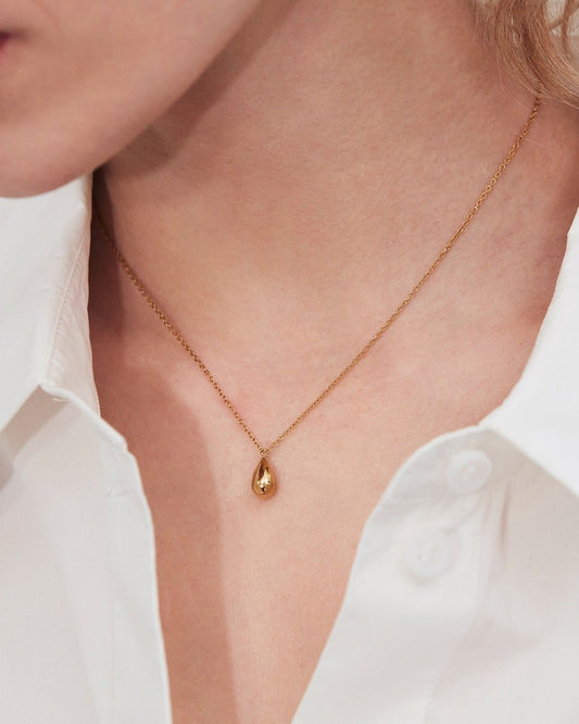 Drop Mini Necklace Gold