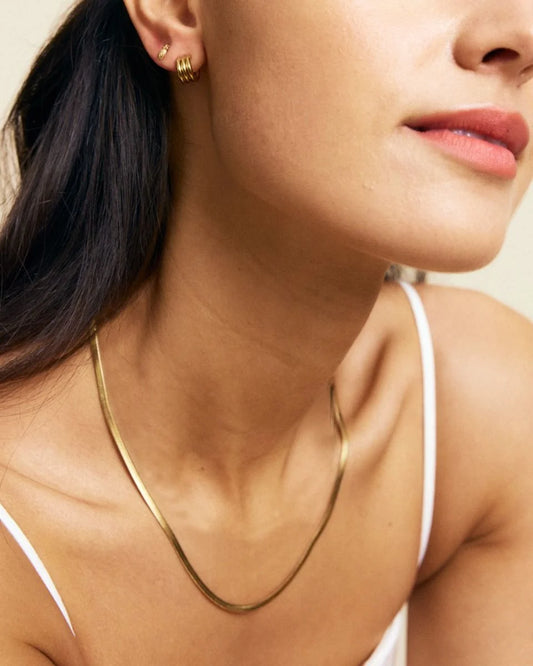 Chain Herringbone 45 cm Gold