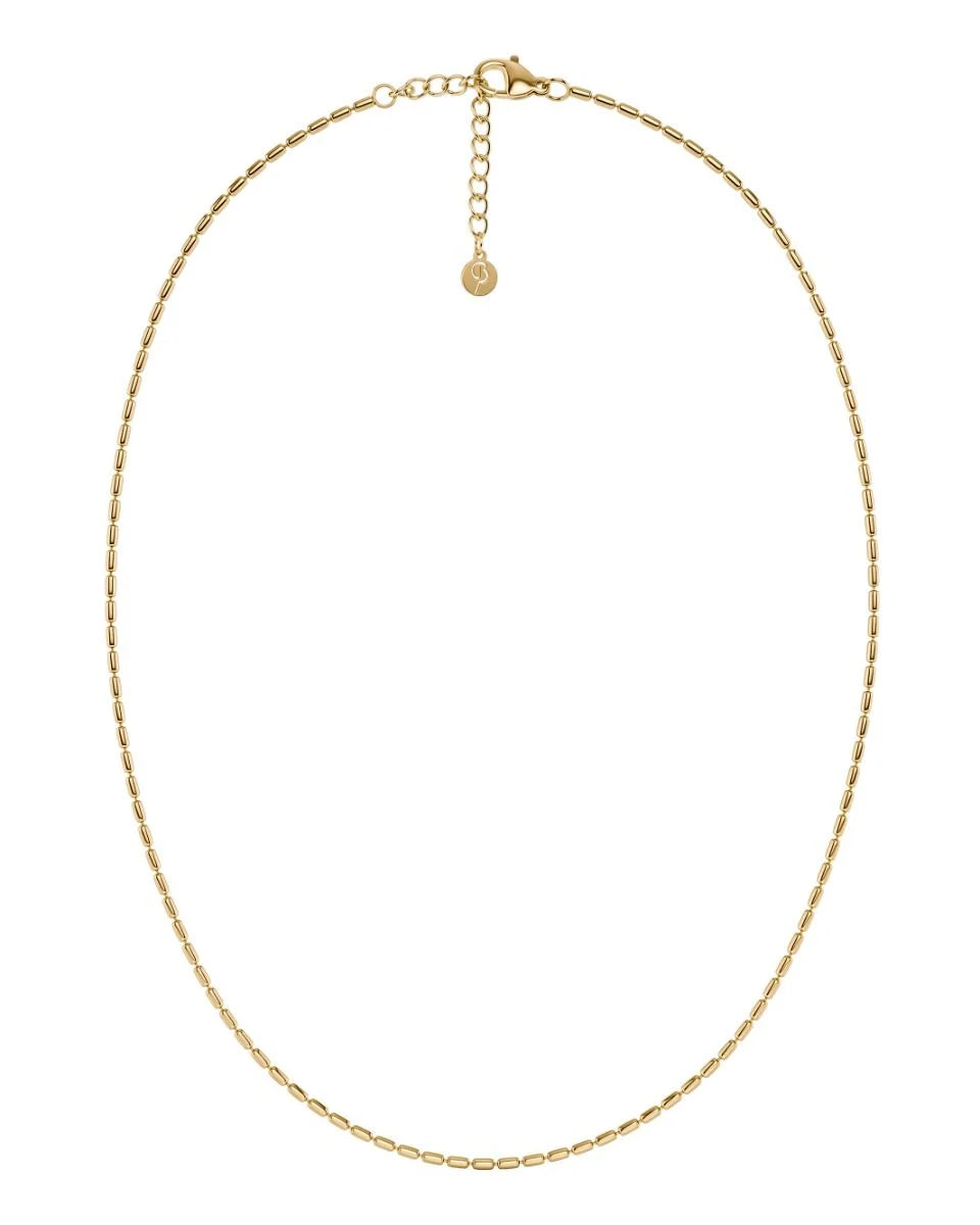 Seed Bead Necklace Gold