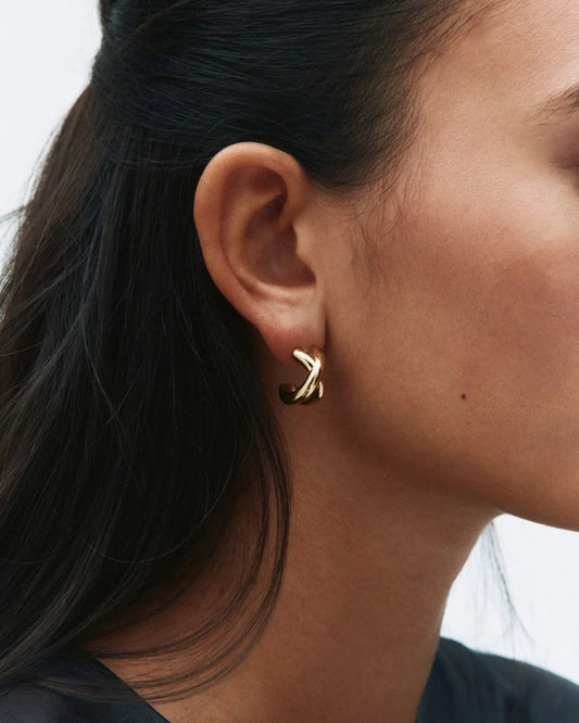 Alexa Hoops L Gold
