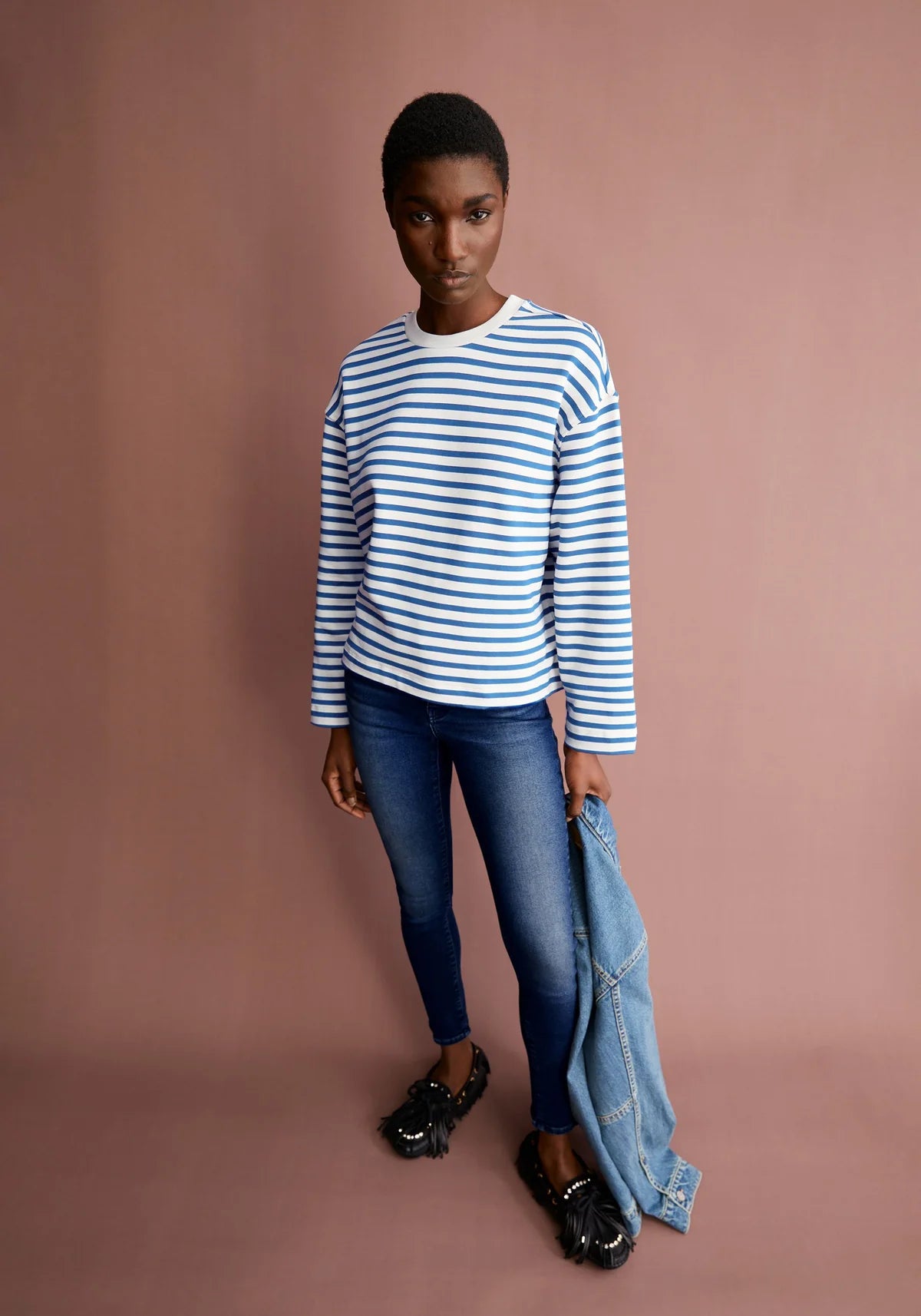 FRANKAA MAARLEN STRIPE SWEAT