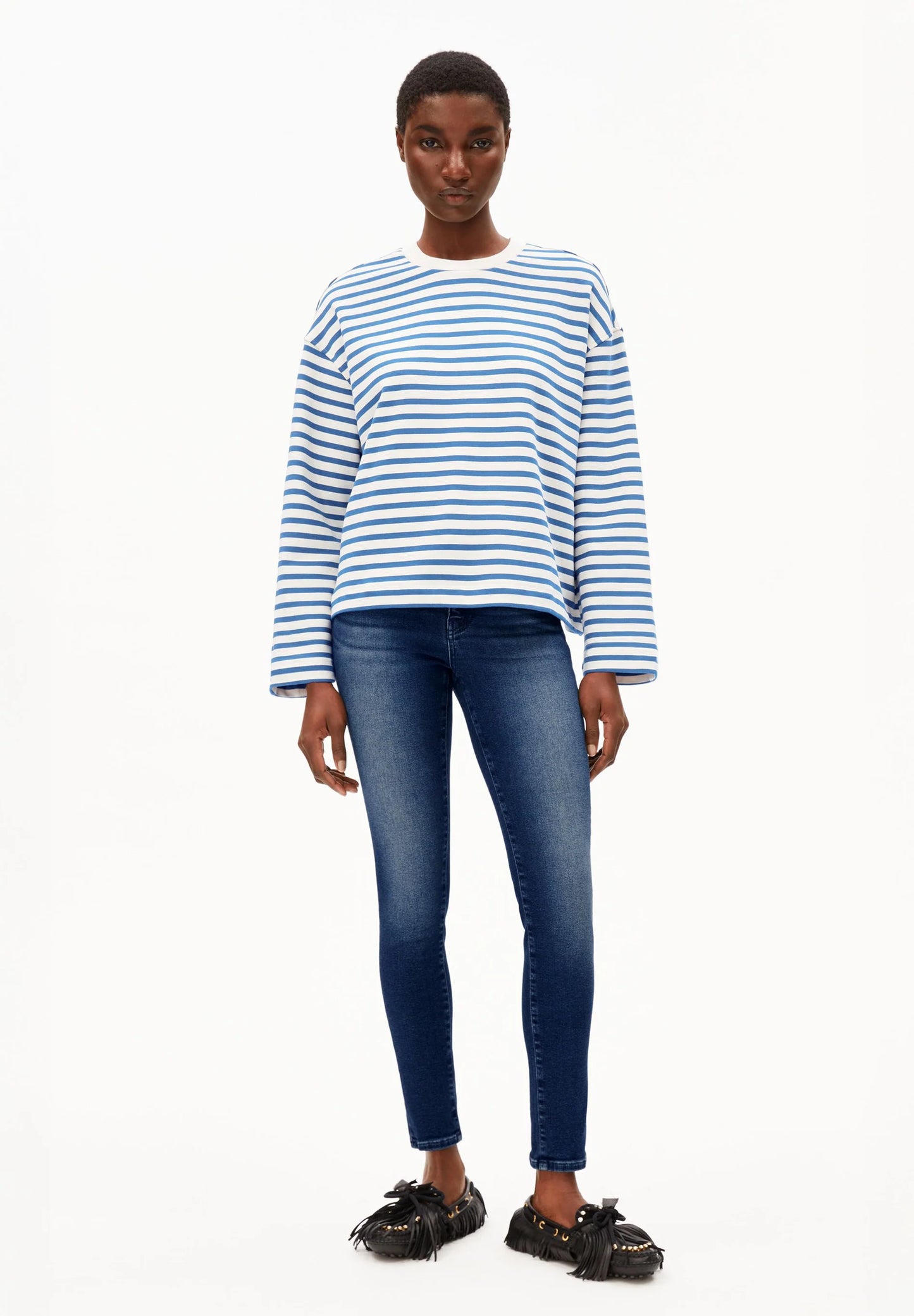 FRANKAA MAARLEN STRIPE SWEAT