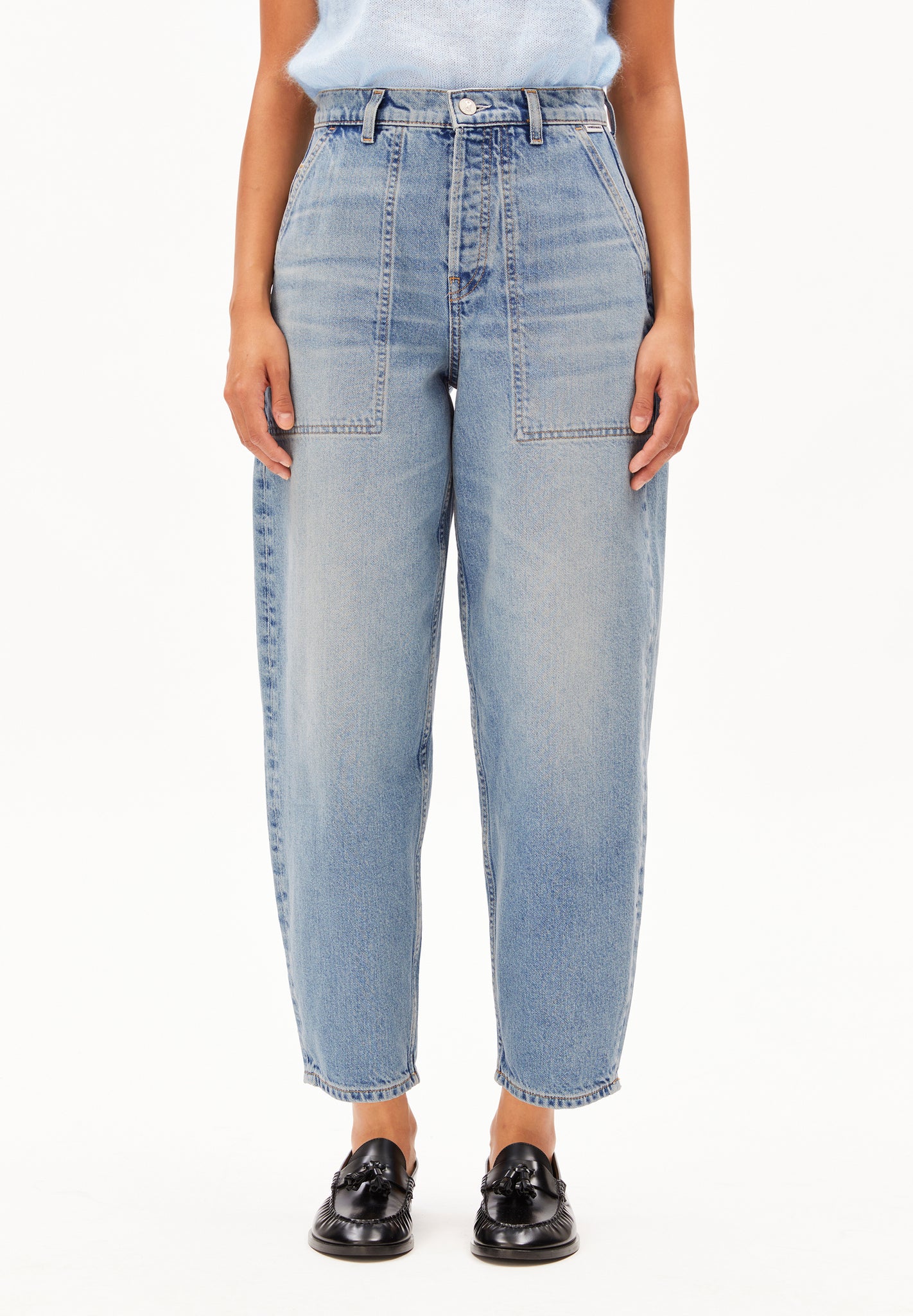 BAARLY CARPENTER BARREL JEAN HIGH WORKER