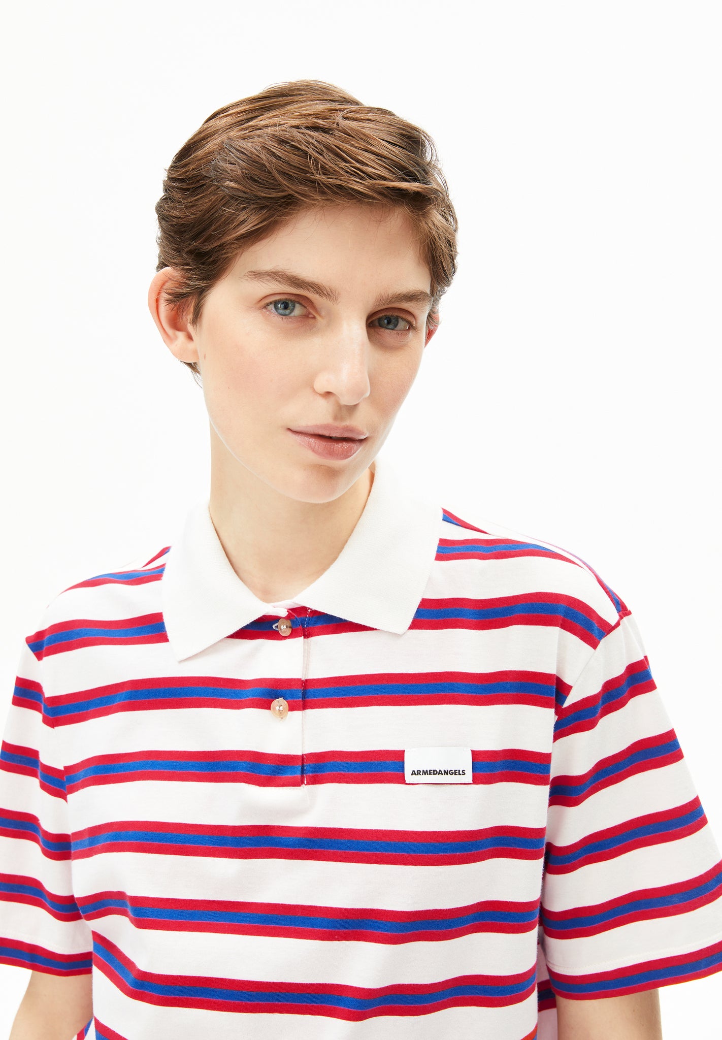 STRIPE POLO T-SHIRT