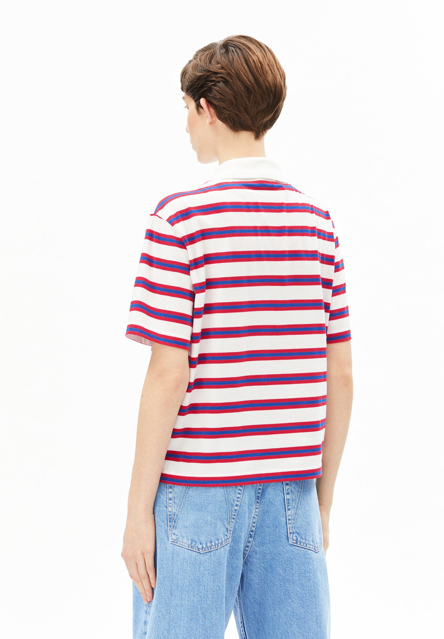 STRIPE POLO T-SHIRT