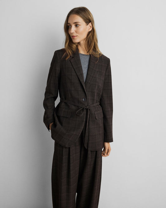 MSCHJohnna HW Barrel Pants CHK