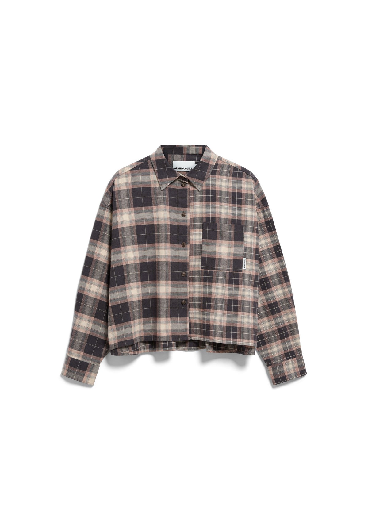 NALAANI PATCHED CHECK BLOUSE