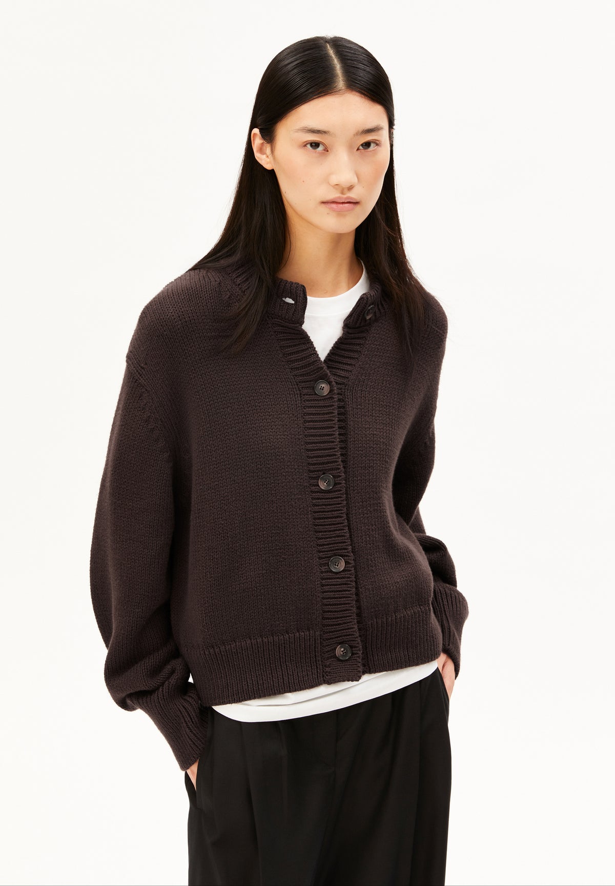 WINTER COTTON  KNIT CARDIGAN