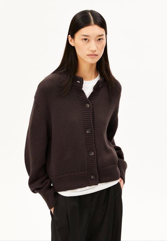 WINTER COTTON  KNIT CARDIGAN