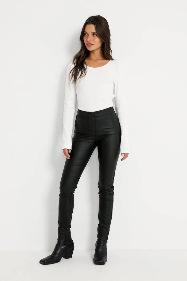 Ada coated Jeggings Black